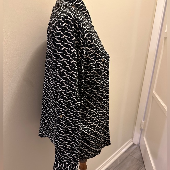 Vintage Jaclyn Smith Dachshund Print Button Up - Picture 9 of 15